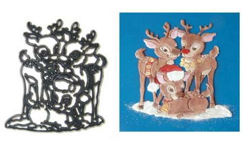 Reindeer Patchwork Cutter - Click Image to Close